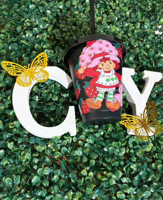 Vaso plástico 12oz de color personalizado con DTF/UV 💖