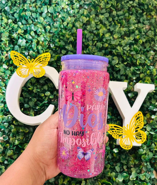 Vaso snowglobe 💚✨.
