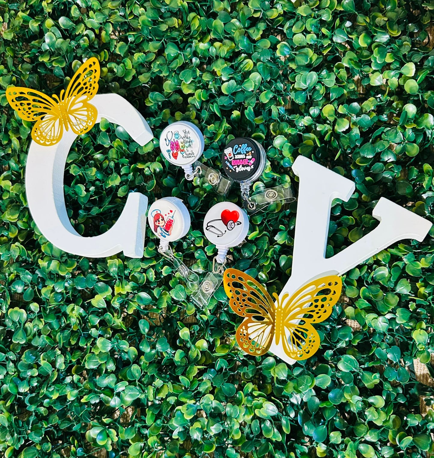 Porta ID retráctil personalizado 💖